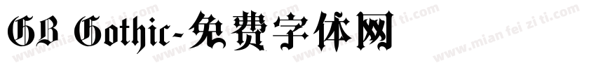 GB Gothic字体转换